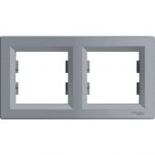 Schneider Electric Asfora Plus İkili Çerçeve Çelik - 1