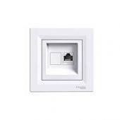 Schneider Electric Asfora 1*Rj45 Cat5e Beyaz Çerçeveli - 2