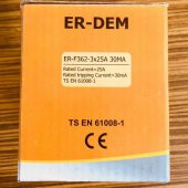 ER-DEM Üç Fazlı 25 Amper 30mA Kaçak Akım Koruma Rölesi - 3