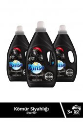 Kömür Siyahlığı Siyahlar için Çamaşır Deterjanı 3000 ML 50 Yıkama x 3 Adet - 1