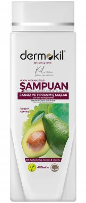 Dermokil Şampuan Doğal Kil Avakado Özlü Cansız Yıpranmış Saçlar 400 Ml - 1