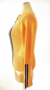 SNY Yuvarlak Yaka 100 Pamuk Turuncu Spor Kazak - 2