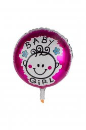 Kına Atölyesi Baby Gırl Yuvarlak Folyo Balon - 1