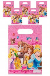 Kına Atölyesi Disney Prenses Baskılı Hediyelik Pls.Çanta 25x16cm 6 Ad - 1