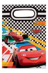 Kına Atölyesi Disney Cars Hediyelik Plastik Çanta 25x16cm 6 Adet - 2