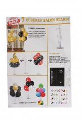 Kına Atölyesi Balon Standı 7 Çubuklu - 2
