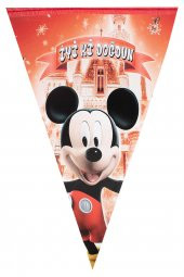Kına Atölyesi Mickeyy Mouse Şato İyi ki Doğdun Flaması 180x22 - 2