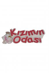 Kına Atölyesi Pembe Kızım Odası Keçeden Kapı Süsü - 2