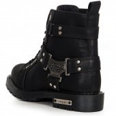 Erkek Bot Conteynar 329 Siyah Mat Erkek Çizme Bağcıklı Uzun Erkek Postal Erkek Çizme thumbnail 3