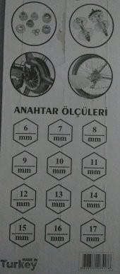 Bisiklet Tamir Anahtarı (06mm-17mm) - 2