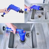 Air Blaster Basınçlı Lavabo Tuvalet Gider Açıcı Pompa - 1