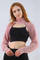 Boğazlı Gövdesiz Triko Pudra - 4727.1319. - 1