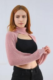 Boğazlı Gövdesiz Triko Pudra - 4727.1319. - 3