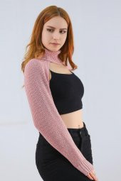 Boğazlı Gövdesiz Triko Pudra - 4727.1319. - 5