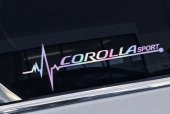 Toyota Corolla Yan Cam Sticker Oto Kapı Çıkartma Renk Değiştiren  20 cm x 7 cm - 1
