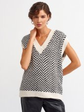 Kadın V Yaka Süveter - 1