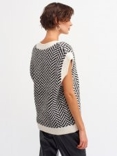 Kadın V Yaka Süveter - 3