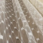 Soysaraç Honeycomb Pilesiz Tül Perde  Ekru 400 x 260 cm - 2