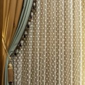Soysaraç Honeycomb Pilesiz Tül Perde  Ekru 400 x 260 cm - 4