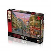 Puzzle Nostaljik Avrupa Sokakları 1000 Parça Yapboz Seti 11357 - 1