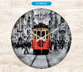 Galaxy D-1958-07 Bombe Mika Cam Duvar Saati TAKSİM - 1