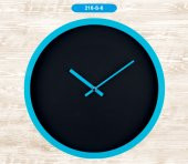 Galaxy 216-S-6 Dekoratif Duvar Saati 29 CM MAVİ - 1