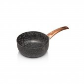 16 CM Mat Siyah Granit Sütlük - 1