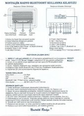 Nostaljik Radyo Ceviz Renk USB ve Bluetoothlu Aşiyan 1 - 3