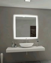 Banyo, Lavabo Aynası Ledli 60x60 cm 4mm Flotal Ayna - 1