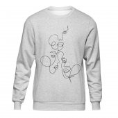 Minimalist Abstract Gri Sweatshirt Unisex - 1
