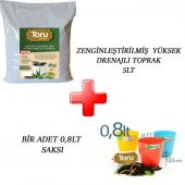 ZENGINLEŞTIRILMIŞ 5lt YÜKSEK DRENAJLI TOPRAK +1 AD SAKSI - 1