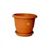 Kaliteli Saksı Yükseklik 16,5 X14 Saksı 5 Adet Saksı+2.5 Lt Topra - 1