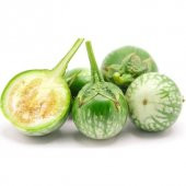 Mini Yeşil Patlıcan Tohum Thayland Patlıcanı 5 tohum +Hediye Tohu thumbnail 3