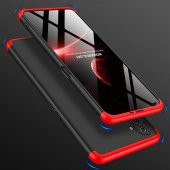 KNY Realme 6 Pro Kılıf 3 Parça 360 Zore Ays Kapak Kırmızı - 5