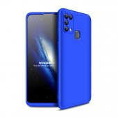 KNY Samsung Galaxy M31 Kılıf 3 Parça 360 Zore Ays Kapak Mavi - 1
