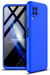 KNY Huawei P40 Lite Kılıf 3 Parça 360 Zore Ays Kapak Mavi - 1