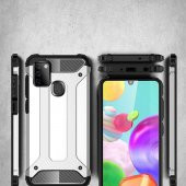 KNY Samsung Galaxy A21S Kılıf Çift Katmanlı Armour Case Gold - 3