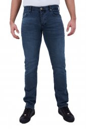 HerTon Pat Düğmeli Armürlü Jean Pantolon 12-27-070 - 1