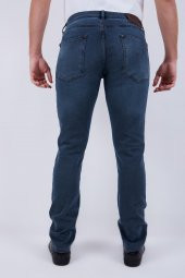HerTon Pat Düğmeli Armürlü Jean Pantolon 12-27-070 - 3