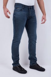 HerTon Pat Düğmeli Armürlü Jean Pantolon 12-27-070 - 4