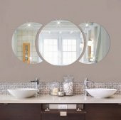 Dekoratif Çok Amaçlı Lavabo, Banyo Aynası 38x94 cm 4 mm Flotal Ayna - 1