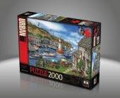 KS PUZZLE 2000 PARCA THE VILLAGE HARBOUR/ DOMINIC thumbnail 1