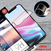 KNY Xiaomi Redmi 7A İçin Full Yapışan 5D Fiber Nano Siyah Siyah - 3