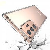 KNY Samsung Galaxy Note 20 Ultra Kılıf Ultra Korumalı Şeffaf Antishock Silikon Şeffaf - 2