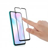 KNY Samsung Galaxy J8 İçin Kenarı Kırılmaya Dayanıklı 5D Cam Ekran Koruyucu Siyah Siyah - 5