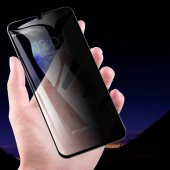 KNY Huawei Y6S 2019 İçin Yanlardan Görünmeyen 5D Privacy Cam Ekran Koruyucu Siyah Siyah - 4