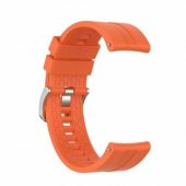 KNY Xiaomi Amazfit Pace 22 MM İçin Standart Silikon Kayış-Kordon Turuncu - 1