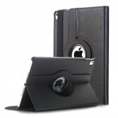 KNY Apple İpad 2-3-4 Kılıf Dönerli Standlı Kapaklı Suni Deri Siyah Siyah - 1