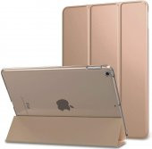 KNY Apple İpad Pro 10.5 Kılıf Standlı Kapaklı Arkası Şeffaf Sert Smart Case Gold Gold - 1