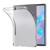 KNY Samsung Galaxy Tab S7 Plus T970 Kılıf Kalemlikli Şeffaf Silikon Şeffaf - 1